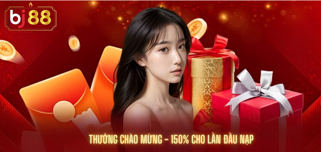 Thưởng Chào Mừng 150% Cho Lần đầu Nạp